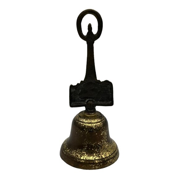 Antique Brass Bell Good Luck Blackpool Cathedral Made in England - Picture 2 of 6